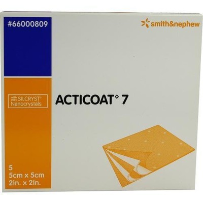 ACTICOAT 7 5x5 cm antimikrob.Wundaufl.7-Tage 5 St