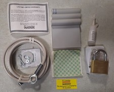 PC Guardian UT-36 Universal Anti-Theft Kit 6' Security Cable, Padlock with Zyton