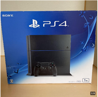 Sony PlayStation 4 PS4 1TB CUH-1200BB01 Jet Black Game Console Full Box F/S