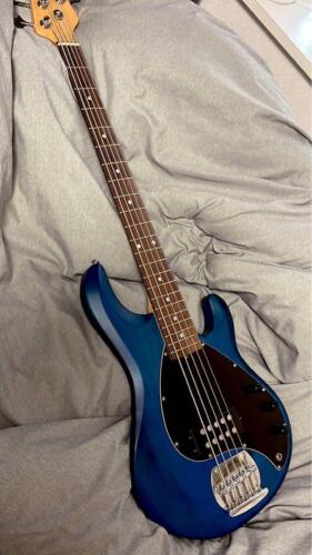 Electric Bass Guitar Sterling by Music Man Ray5 Sub Series TBS 5 Strings & Case - Picture 1 of 3