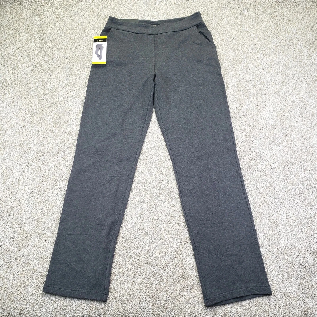 NEW Dalia Size Small (28x30) Womens Pull On Pants Straight Leg Stretch Gray