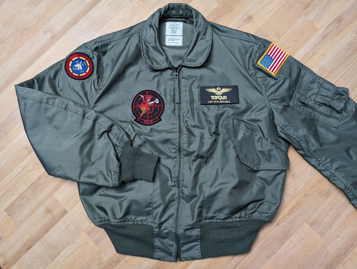 Authentic USA Navy Top Gun Maverick Jacket, Tom Cruise, CWU Authentic USA Navy Top Gun Maverick Jacket, Tom Cruise, CWU