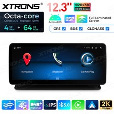 12,3" Android Autoradio f&uuml;r MERCEDES C218 W218 NTG4.5/4.7 4G+64G GPS Navi LTE 4G