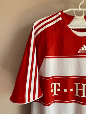 Bayern Munich 2007/2009 Home Football Shirt Adidas Vintage Soccer