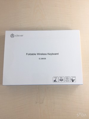 iClever Bluetooth Keyboard Folding Leather Unbreakable 360 ??Degree Rotating 