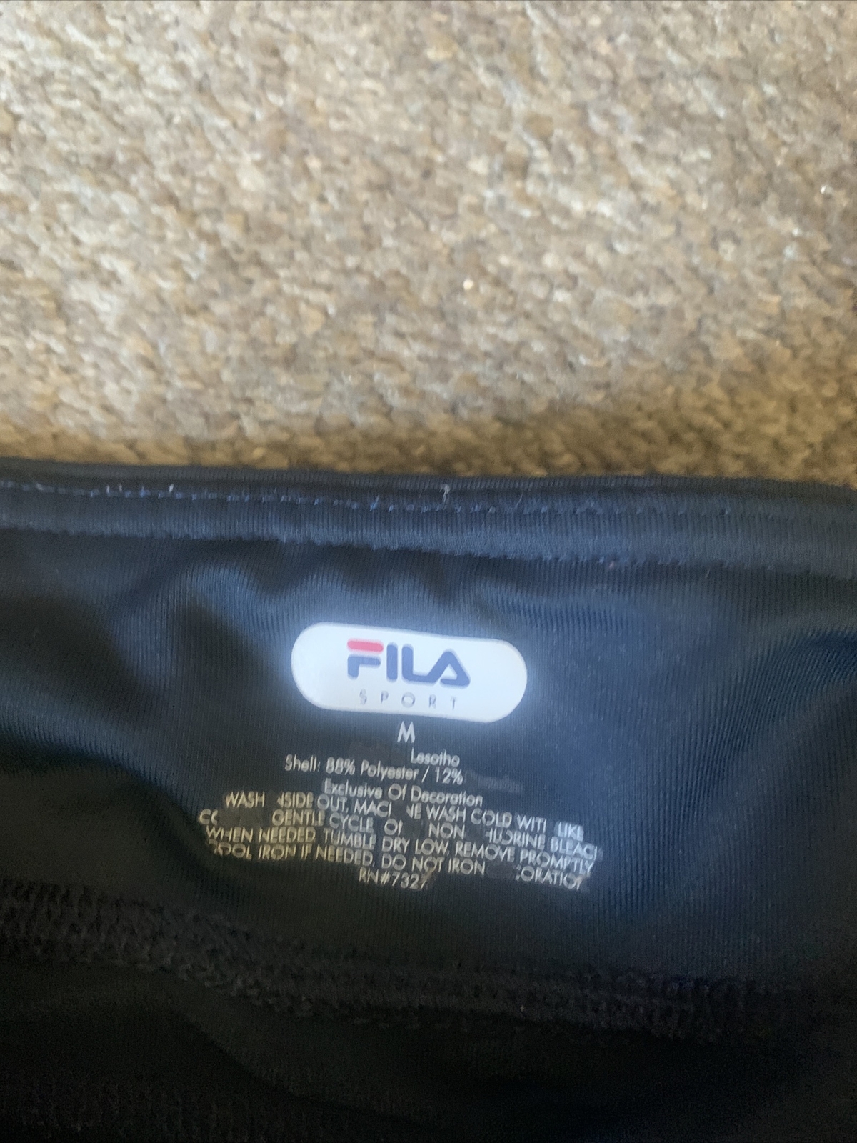 FILA Sport leggings donna blu medio vita alta