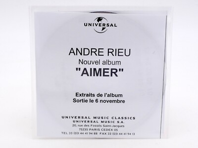 PROMO CD - ANDRE RIEU - AIMER