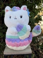 FAO Schwarz Meowmaid Mermaid Cat Soft Plush Toy Lights  Sounds WORKS 12  Tags