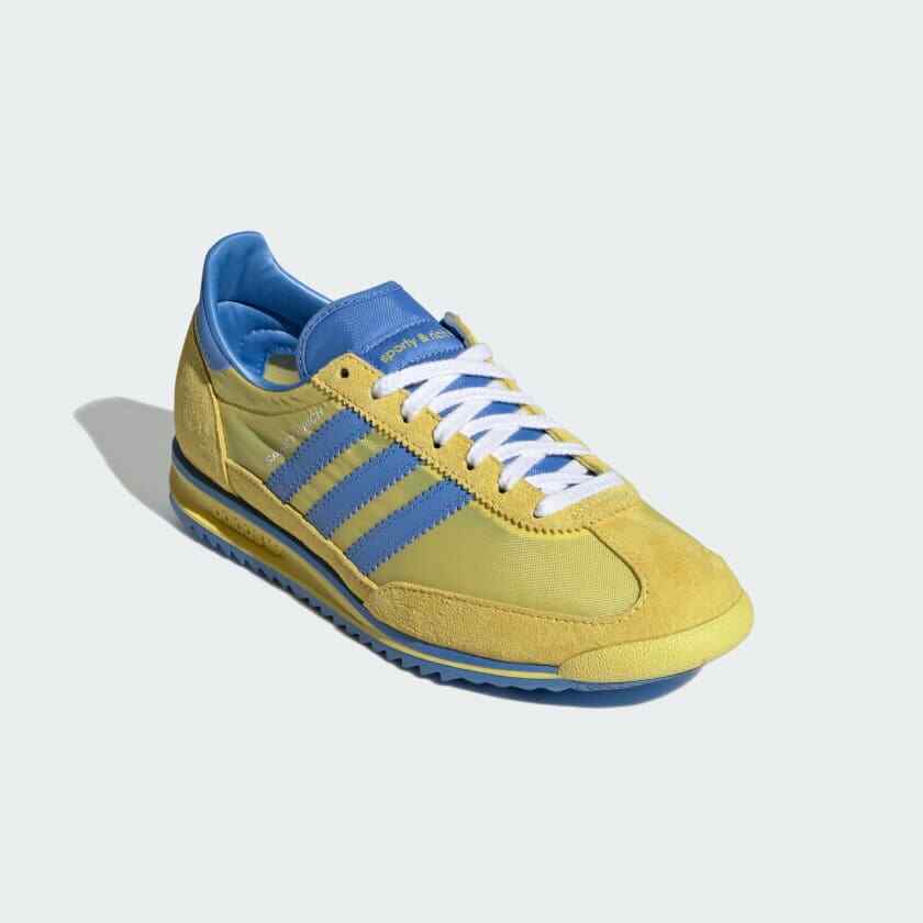 JH6702 Sporty & Rich adidas Originals SL 72 Light Yellow Real Blue