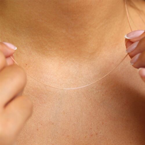 Rose Gold Plated Sterling Silver Fine Diamond Cut Chain 14 - 32 Inches - Picture 5 of 98