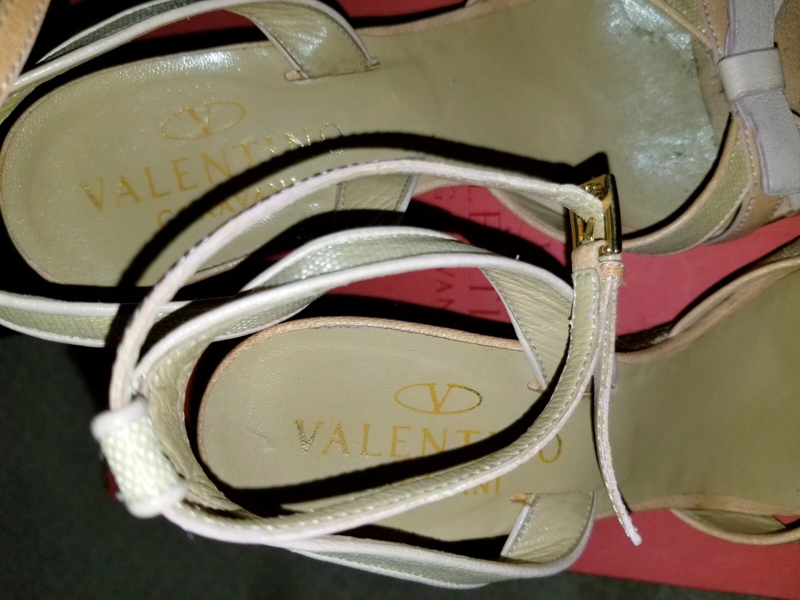 VALENTINO CINTURINO CAVIGLIA IN PELLE RICAMATO (UNICO NEL SUO GENERE)