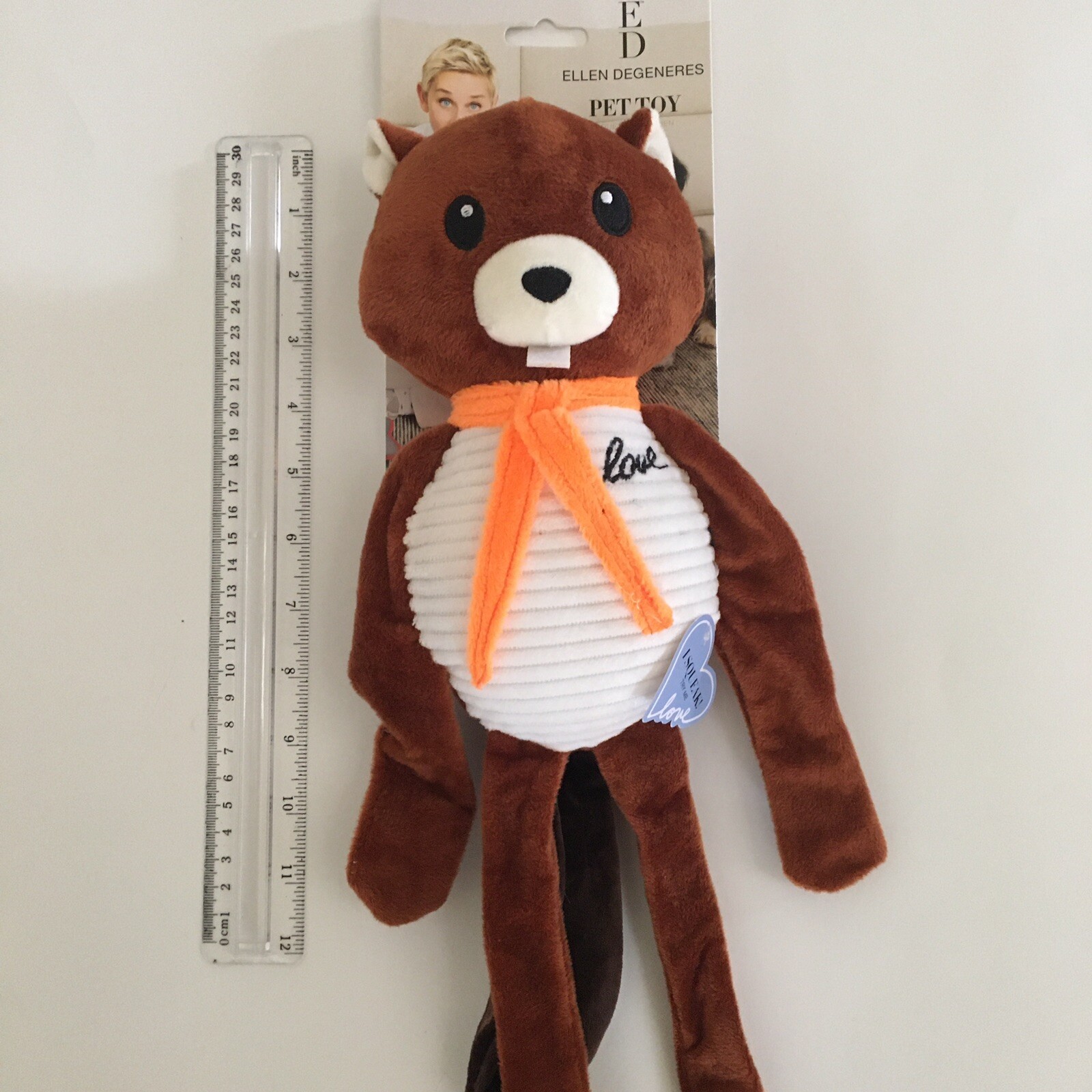 NEW Ellen Degeneres Pet Dog Toy “LOVE” Stuffed Crinkles Squeaks eBay