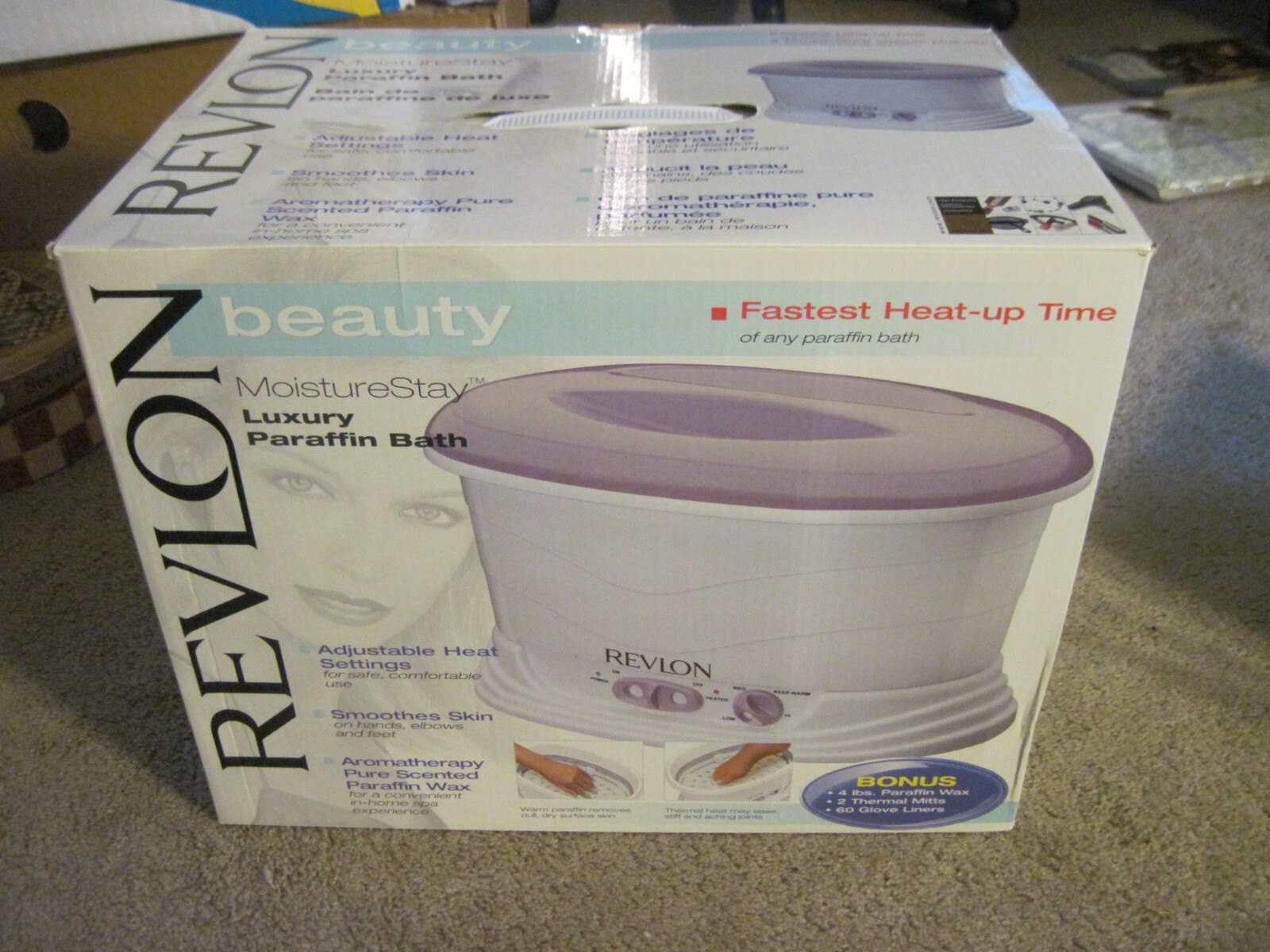 REVLON SPA Moisture Stay LUXURY PARAFFIN BATH Model RVS1212 NEW IN
