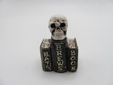 NWOT DOLLHOUSE MINIATURE HALLOWEEN THEMED BOOKS WITH A SKULL ON TOP