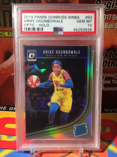 Arike Ogunbowale 2019 WNBA Panini Donruss Optic Silver Holo Dallas Wings PSA 10