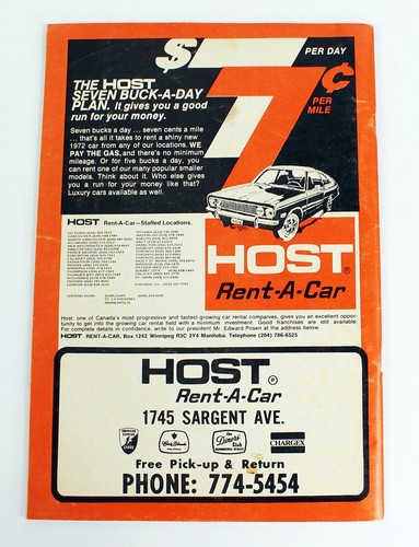 Vintage WINNIPEG CANADA VISITORS GUIDE July 1972 Music Events Sports Hotels ++ - Picture 2 of 8