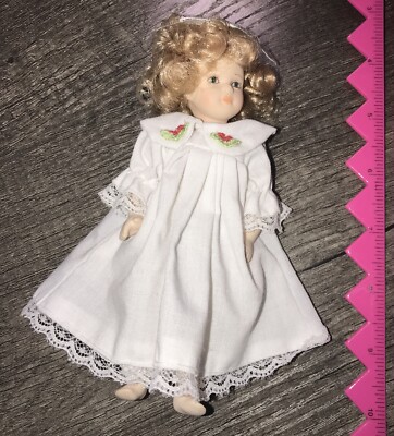 Vintage Delton Baby Gem Collectibles Porcelain Doll ceramic RARE FREE SHIPPING