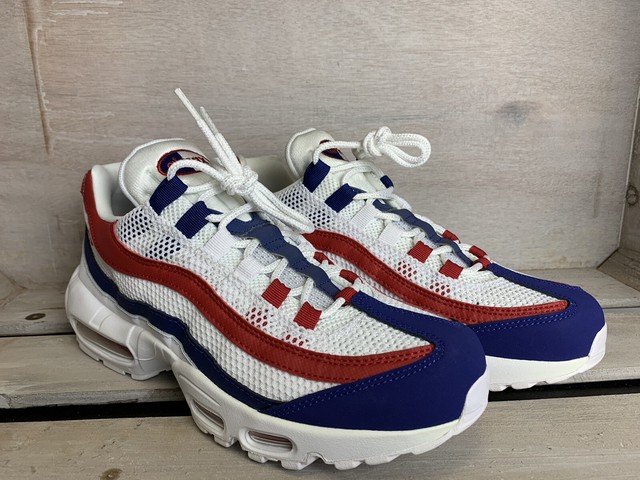 red white and blue air max 95