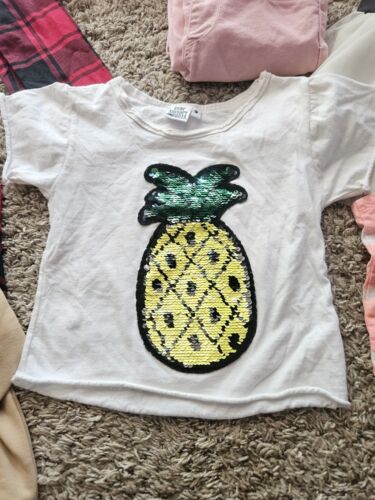 Lotto abbigliamento bambina 12 pezzi tg.4T/5T Shein Old Navy Healthtex H&M Osh KOSH - Foto 2 di 22