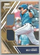 Willy Adames Tampa Bay 2017 Elite Extra Duel Materials Holo Gold 66/99