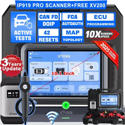 XTOOL IP919 PRO FCA Scanner E/CU Programming Coding Car Diagnostic Tool Topology