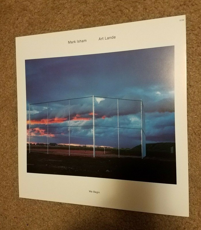 Mark Isham Art Lande US album artwork US 12x12" promotional ECM "flat"  EX cond 
