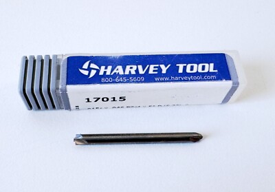 HARVEY 1/64'' Radius X 1/8 Dia 5° Corner Rounding Double End Mill 2 Flute Carbide