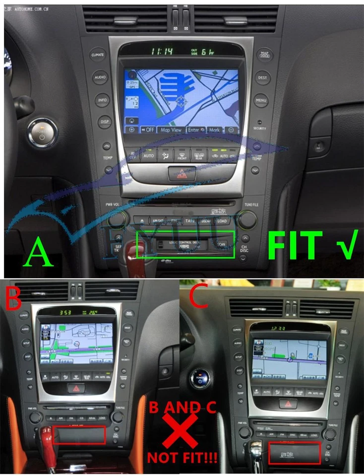 9" Android Stereo Radio FM For 05-11 Lexus GS300 GS350 GS430 GS450 GS460 Carplay - Image 4 of 4