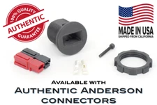 Carbon Composite Panel Mount Adapter w/ Backside Nut for Anderson Powerpole