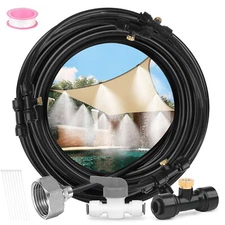 26.2ft Misting Cooling System Water Mister Nozzle Fan Misting Cooling Set