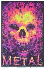 Metal To The Bone Blacklight Poster 23 x 35