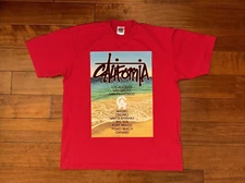 Shaka Wear Shirt Mens 2XL Super Max Heavy Red California Short Sleeve T-Shirt