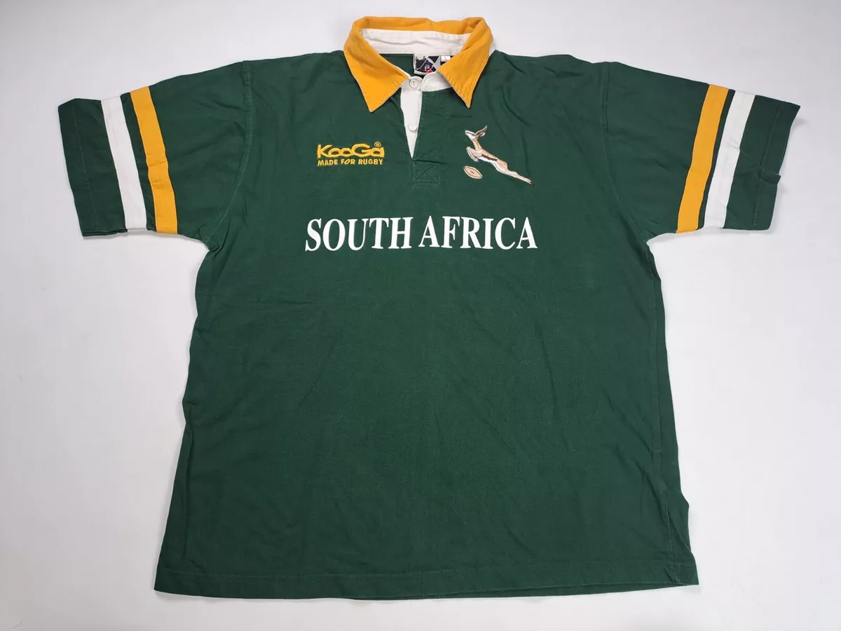 MEN S KOOGA RUGBY UNION SOUTH AFRICA SPRINGBOKS SHIRT JERSEY SIZE L