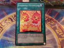 Yu-Gi-Oh! 1 × Super Rare Lodernde Feuerwand