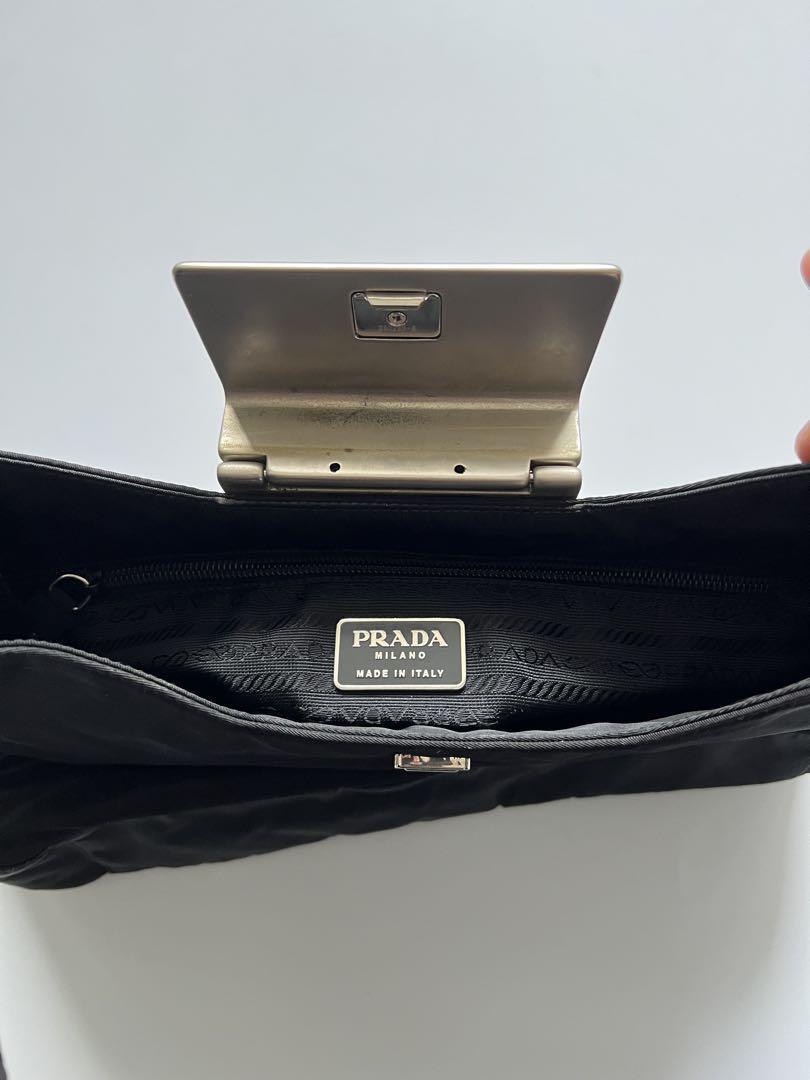 1990s PRADA METALLIC SHOULDER BAG