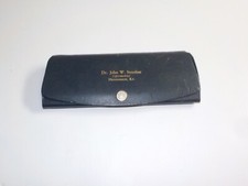 Vintage Eyeglass Case Only Dr. John W Strother Henderson KY Advertising