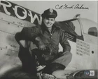 BUD ANDERSON SIGNED 8x10 PHOTO WORLD WAR 2 WWII TRIPLE ACE HERO BECKETT BAS COA!