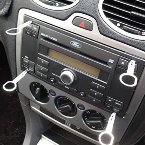 Juego de 4 piezas de herramientas de liberación de CD estéreo para radio de coche Pin Keys para Ford VW Audi - Imagen 2 de 9