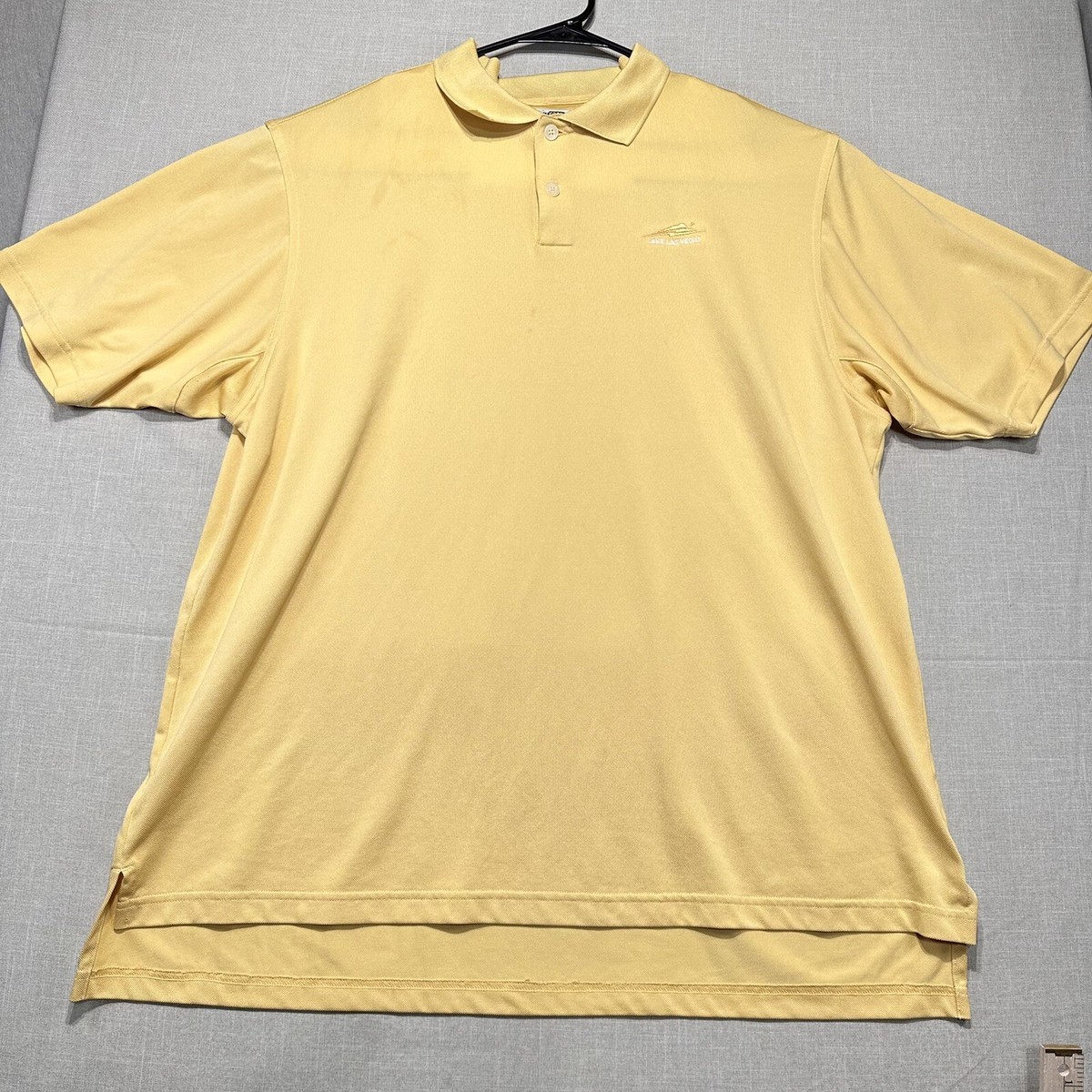 Adidas Climacool Men's XL Golf Polo Shirt Yellow Lake Las Vegas