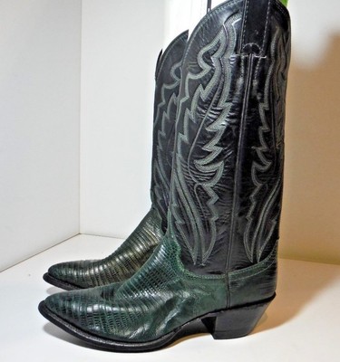 justin iguana lizard boots