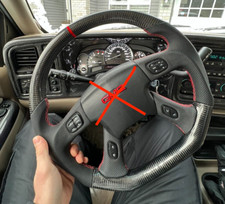 Carbon Fiber Custom Steering Wheel Sierra Tahoe Silverado Trailblazer Ss 2003 Carbon Fiber Custom Steering Wheel Sierra Tahoe Silverado Trailblazer Ss 2003