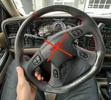 Carbon Fiber Custom Steering Wheel Sierra Tahoe Silverado Trailblazer SS 2003+