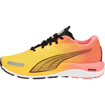 Puma Velocity Nitro 2 Womens Running Shoes Orange Cushioned Comfort Run Trainers