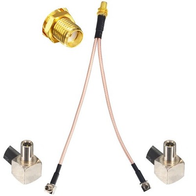 4G LTE Antenna Coaxial Cable Splitter SMA Female to Dual TS9 Connector Adapte...