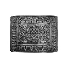 Scottish  Highland Kilt Belt Buckle Celtic Design D High Quality Black Finish