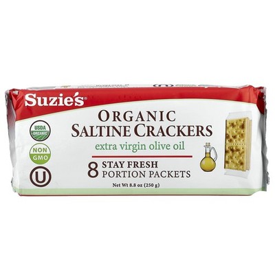 Organic Saltine Crackers, Extra Virgin Olive Oil, 8.8 oz (250 g)