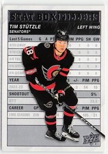 2023-24 Upper Deck #SB-5 Tim Stutzle Stat Box Fillers Ottawa Senators