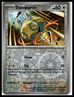 SV: Prismatic Evolutions #079/131 Dunsparce