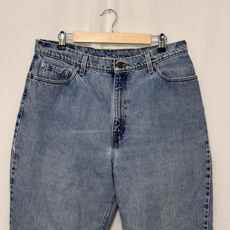 Jeans De Colección Levi's 550 Para Mujer 18 Largo Azul Calce Relajado Pierna Cónica EE. UU. Años 90 Vaquera Foto 2 de 4