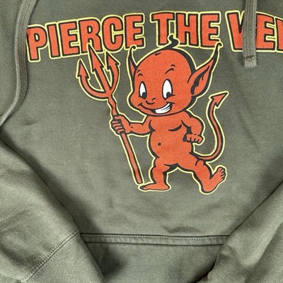 Pierce The Veil Jaws of Life Tour Hoodie Devil Graphic Green